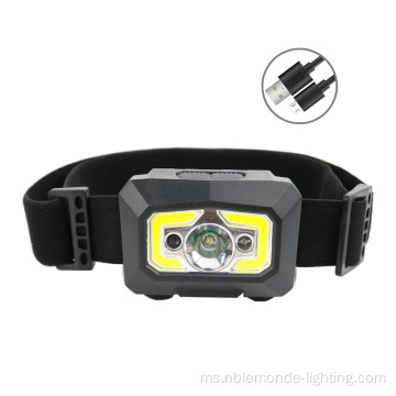 Headlamp kalis air USB yang boleh dicas semula